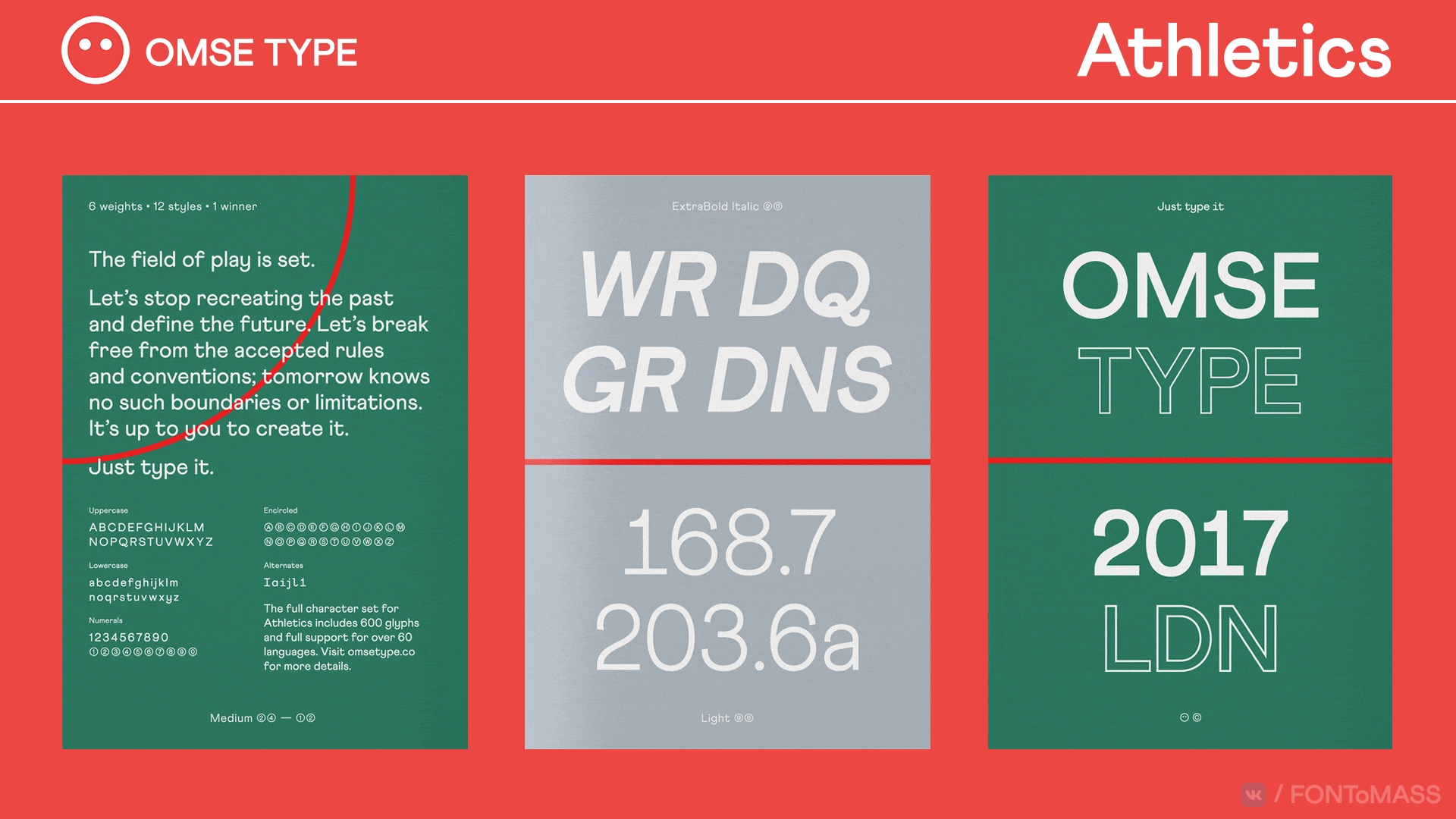 Шрифт Athletics